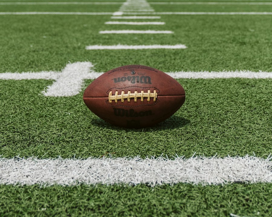 Friday night football stadium lights